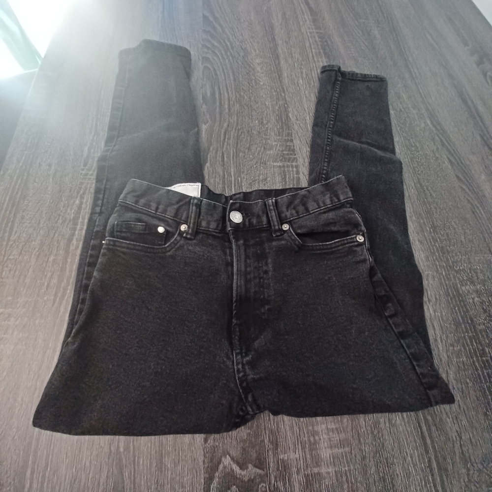 Mens Sz 29-32 Black Jeans - Slim